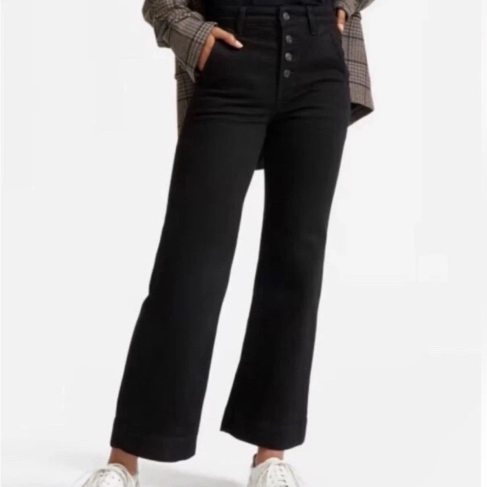 Everlane The Wide Leg Jean Black Size 29 High Rise